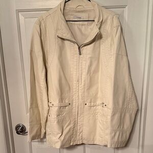 dress barn white leather jacket Dress Barn | Jackets & Coats | White Leather Jacket